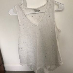 Small multi-colored spec tank top